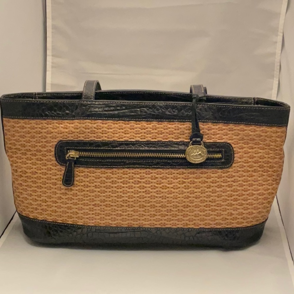Brahmin Tisbury Collection embossed croc leather